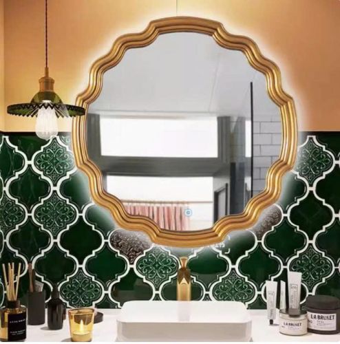 Gương bàn trang điểm có đèn led, gương trang trí PULED871A, Kích thước 65*65cm
